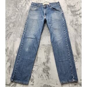 Vintage Arizona Jeans Mens 36X36 Blue Relaxed Fit Distressed Straight Leg Casual